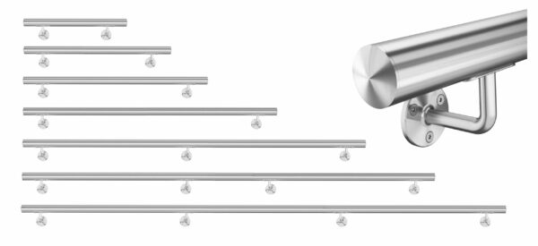 Main courante en acier inoxydable Ø42,4 mm| Modèle S112 | V2A | brillant – Image 6