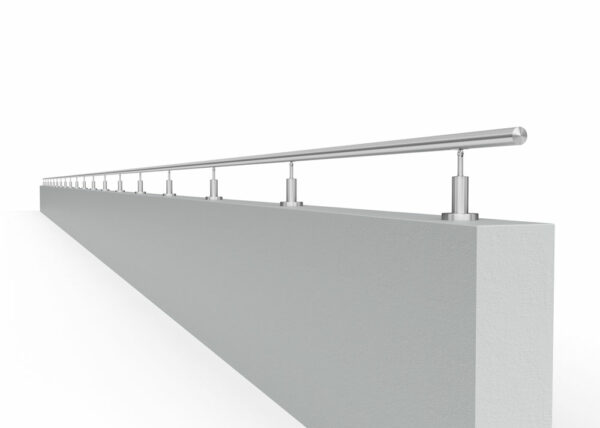 Poteau de garde-corps en acier inoxydable Ø42,4 mm | Hauteur de 120 à 200 mm | avec joint | V2A | sol – Image 10