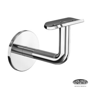 Support de main courante | pour tube Ø42,4 mm | montage mural invisible | V2A | brillant