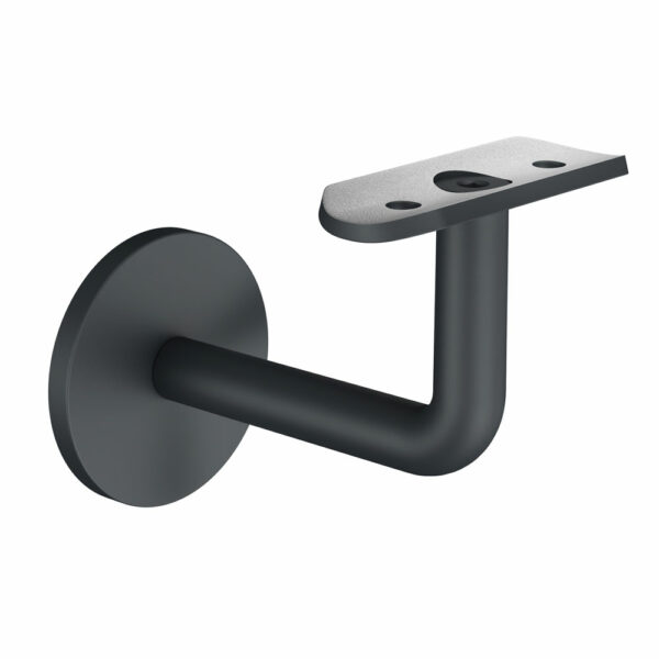 Support de main courante | pour tube Ø42,4 mm | montage mural invisible | V2A | RAL 9005
