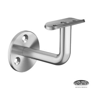 Support de main courante | pour tube Ø42,4 mm | Fixation murale à 3 points | V4A | sol