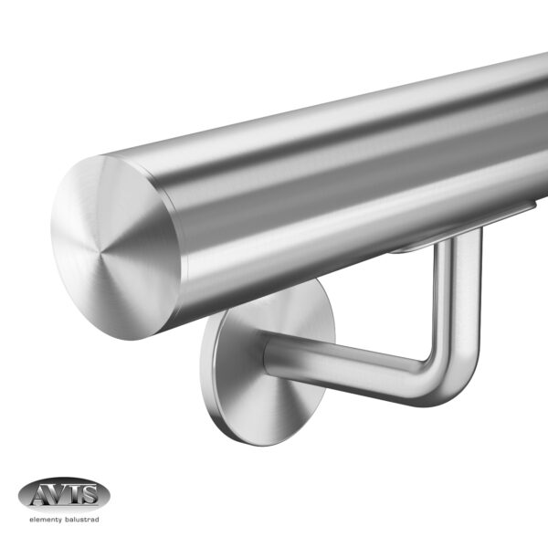 Support de main courante | pour tube Ø42,4 mm | montage mural invisible | V2A | sol – Image 5
