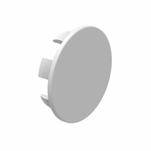 Cache pour trous dans le profilé de montage, PVC, gris