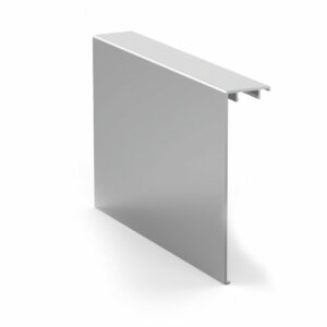 Cache (option 3), longueur 300 cm, aluminium, effet inox