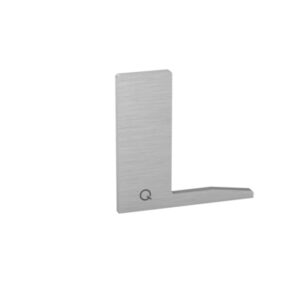 Cache profilé Easy Glass SLIM F droit, aluminium, effet inox