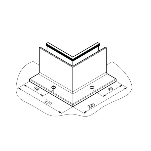 Profilé d'angle intérieur, aluminium, ELOX – Image 2