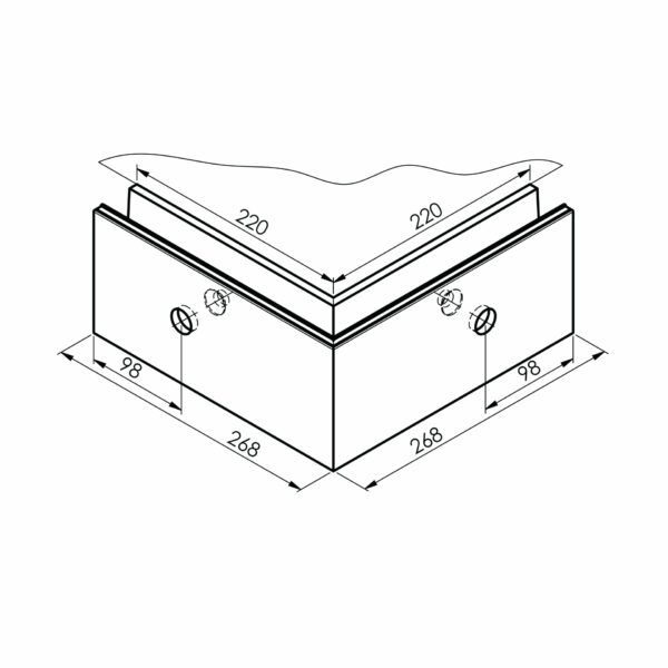 Profilé d'angle extérieur, aluminium, ELOX – Image 3