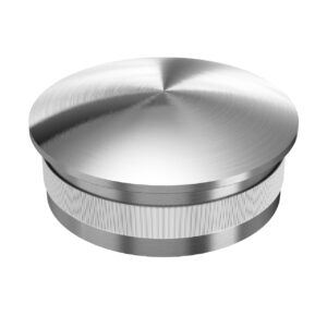 Embout | légèrement courbé | Tube Ø 42,4 x 2,0 mm | V2A | rectifié